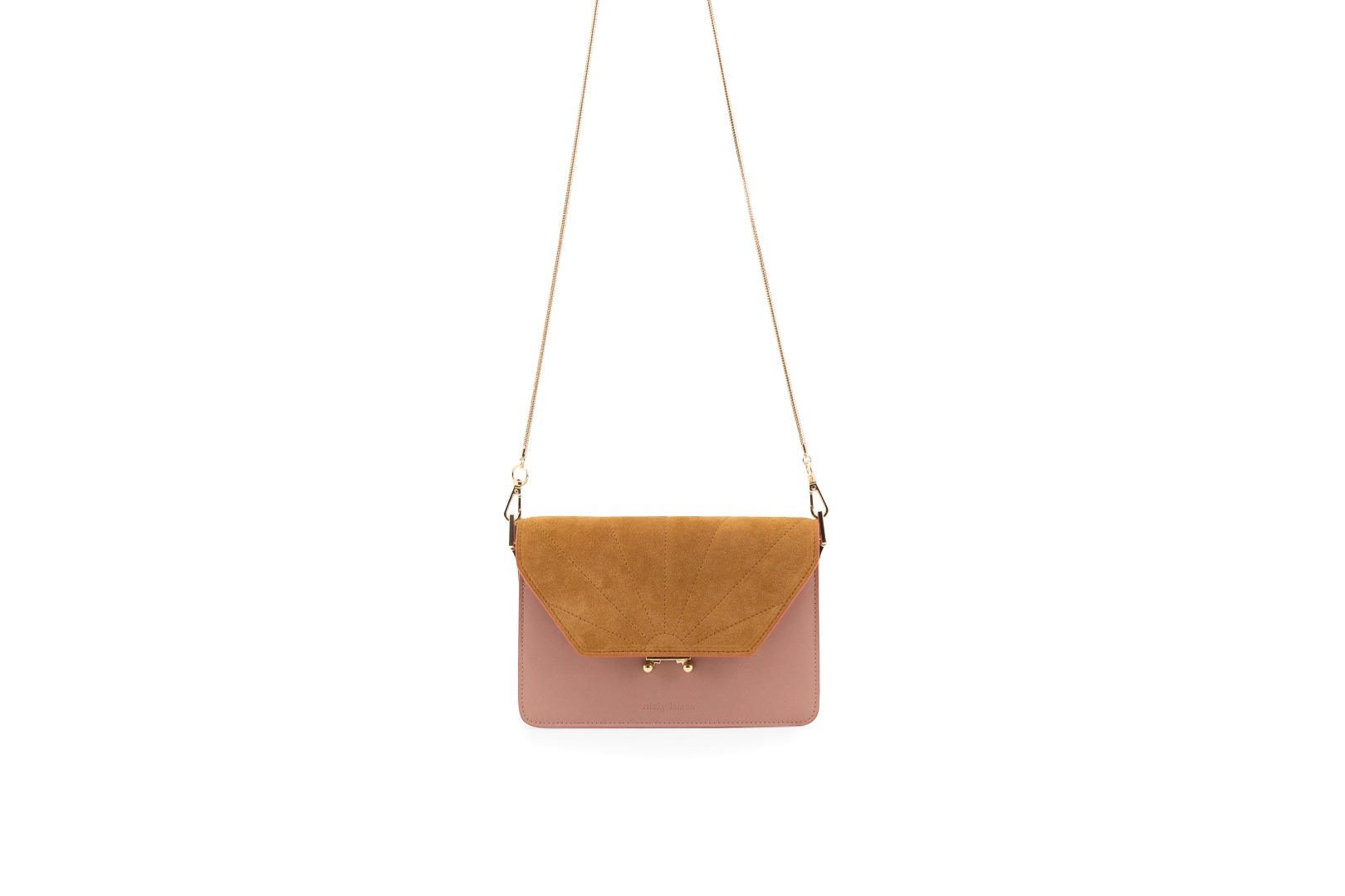 the sticky sis club shoulder bag -dusty pink